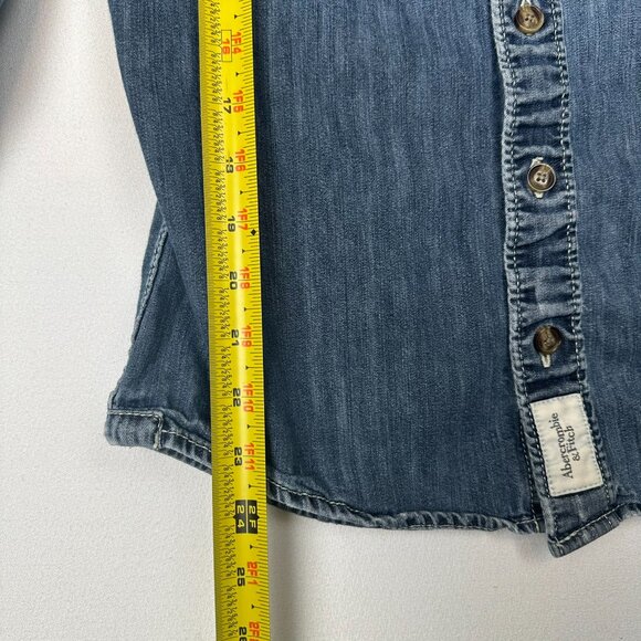 Abercrombie & Fitch Denim Chambray Shirt - Picture 5 of 6
